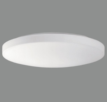 Immagine di Plafoniera Tonda Vetro Bianco Moon 50 cm Led CCR 36w IP44 ACB