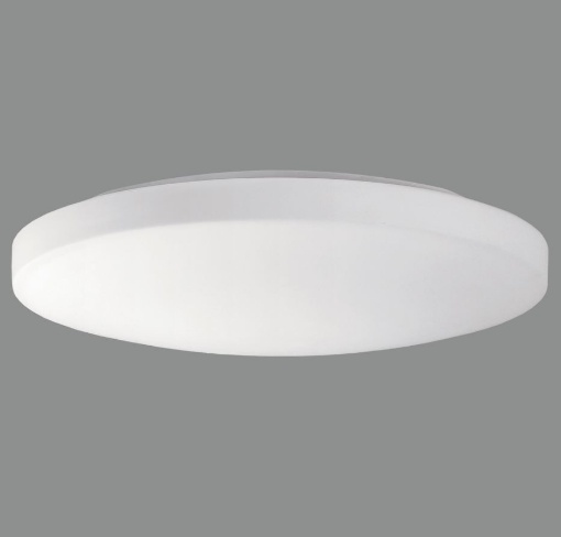 Immagine di Plafoniera Tonda Vetro Bianco Moon 50 cm Led CCR 36w IP44 ACB