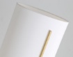 Immagine di Lampada Treppiede Oro con Paralume Cilindrico Naos Bianco H55 cm ACB