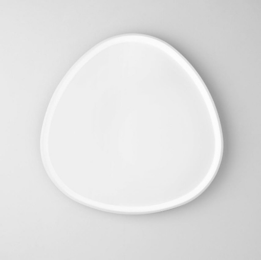 Immagine di Plafoniera Ovale Bianca Grande D.85 cm Led CCT Luce Selezionabile