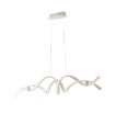 Immagine di Lampadario Intrecciato Bianco per Sala da Pranzo Led CCT 60w