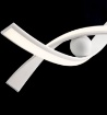 Immagine di Lampadario Intrecciato Bianco per Sala da Pranzo Led CCT 60w