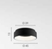 Immagine di Plafoniera Rotonda Bianca 45 cm Led CCT Switch IP44