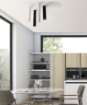 Immagine di Plafoniera Faretto Cilindro Bianco Zoom 30 cm GU10 ACB