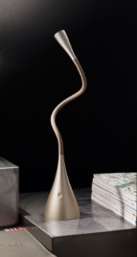 Immagine di Lampada Oro da scrivania Spot Led 3w Braccio Flessibile Perenz 