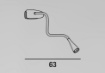 Immagine di Lampada da Tavolo Bianca con Pinza e Braccio Flessibile Clip Snake Perenz