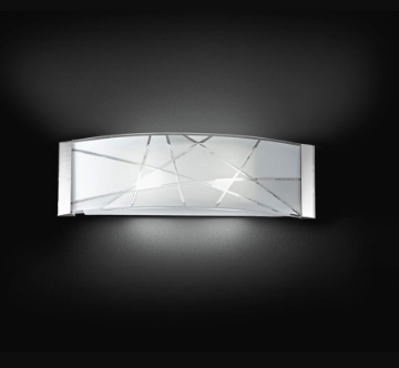Immagine di Lampada da Parete Vetro Curvo 51 cm Fish Perenz
