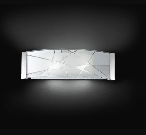 Immagine di Lampada da Parete Vetro Curvo 51 cm Fish Perenz