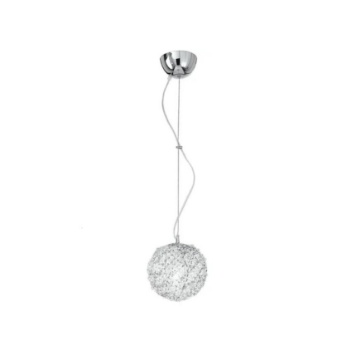 Immagine di Lampadario Piccolo Moderno Pendente Sfera Con Cristalli 20 cm Astra Fan Europe