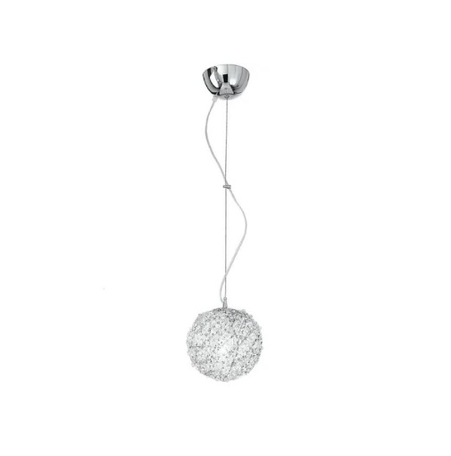 Immagine di Lampadario Piccolo Moderno Pendente Sfera Con Cristalli 20 cm Astra Fan Europe