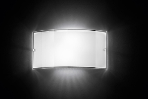 Immagine di Applique Fascia Vetro Bianco Lucido Perenz Drop
