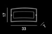 Immagine di Applique Fascia Vetro Bianco Lucido Perenz Drop