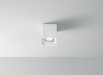 Immagine di Faretto Da Soffitto Cubo Da Esterno Brick Bianco IP54 Perenz