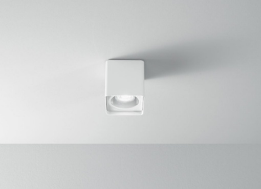 Immagine di Faretto Da Soffitto Cubo Da Esterno Brick Bianco IP54 Perenz