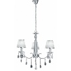Immagine di Lampadario Camera Da Letto Cromo Con Cristalli 3 Luci Boeme Fan Europe