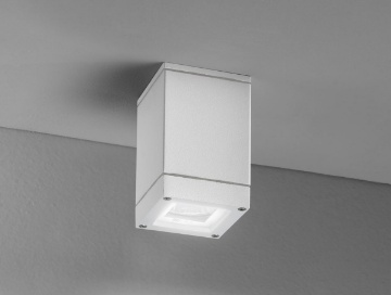 Immagine di Faretto GU10 Da Soffitto Squadrato Per Esterni IP44 Pendo Bianco Perenz