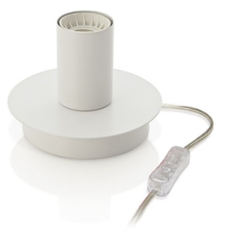 Immagine di Lumetto Metallo Bianco Portalampada E27 Perenz Up and Down