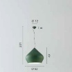 Immagine di Sospensione Cucine Metallo Verde Tholos Fan Europe