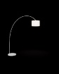 Immagine di Piantana Moderna ad Arco Metallo Bianco Callisto Perenz 6304 B