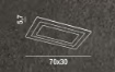 Immagine di Plafoniera Rettangolare Design Moderno Led CCT 45w Perenz 6363