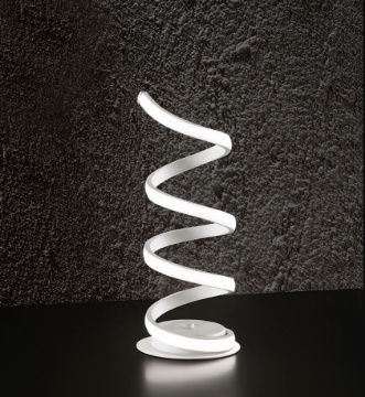Immagine di Lumetto Da Comodino Ricciolo Bianco Led 23w 3000k o 4000k Perenz 6393 B