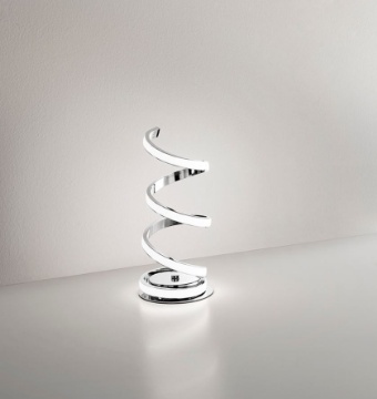 Immagine di Lumetto Ricciolo Cromo Moderno Led 23w 3000K o 4000K Perenz 6393 CL