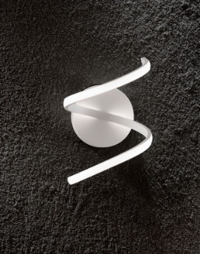 Immagine di Applique Design Curvo Bianco Led 8w 3000K o 4000K Perenz 6395 B