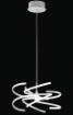 Immagine di Lampadario Design Ricciolo Bianco Led 70w 3000k 4000k Perenz 6396 B