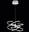 Immagine di Lampadario Da Soggiorno Bianco 60 cm Vortice Led 100w 3000k-4000k Perenz 6397 B