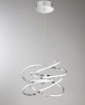 Immagine di Sospensione Design Vortice Cromo Ø60 Led 100w 4000k Perenz 6397 CL