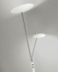 Immagine di Piantana Led Miranda Cromo Bianco Dimmerabile Con Luce Lettura Perenz