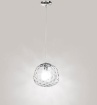 Immagine di Lampada A Sospensione Skin Vetro Trasparente Martellato 30 cm Perenz 6466 TR