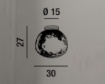 Immagine di Plafoniera Vetro Martellato Trasparente 30 cm Perenz 6467 TR