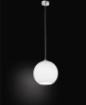 Immagine di Lampada A Sospensione Moderna Sfera Aperta Vetro Bianco 30 cm Ufo Perenz 6476