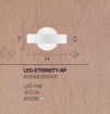 Immagine di Applique Moderna Bianca Led 4000k Luce Indiretta Eternity Fan Europe