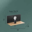 Immagine di Applique Con Mensola Effetto Legno e USB Flash Bianco Fan Europe