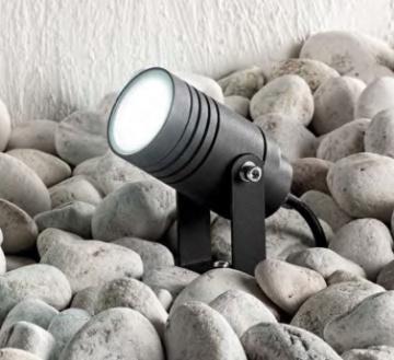 Immagine di Faretto Proiettore per Esterno con Picchetto Grafite IP54 Walker Perenz