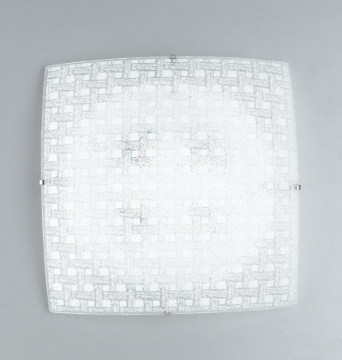Immagine di Plafoniera Led Vetro Diamantato Pamela 40x40 Fan Europe