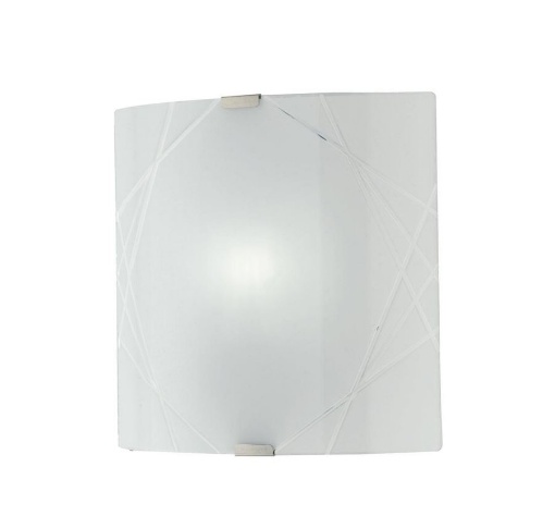 Immagine di Applique Moderna Vetro Satinato Inciso Bianco Paradise Fan Europe