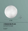 Immagine di Plafoniera In Vetro Satinato Inciso Rotonda Paradise 40 cm Fan Europe