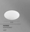 Immagine di Plafoniera Rotonda Vetro Bianco Satinato 25 cm Egizia Fan Europe