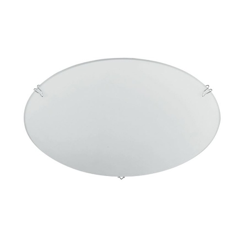 Immagine di Plafoniera Rotonda Vetro Bianco Satinato 25 cm Egizia Fan Europe