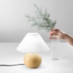 Immagine di Lampada Abatjour Ceramica Effetto Legno Pino Fan Europe