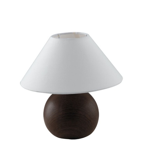Immagine di Lampada Abatjour Ceramica Effetto Legno Rovere Fan Europe