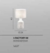 Immagine di Lampada Da Tavolo Per Salotto In Ceramica Beige Factory M Fan Europe