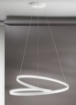 Immagine di Lampadario Ritmo Bianco 80cm Led 70w Dimmerabile Per Soggiorno Perenz