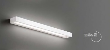 Immagine di Applique Bianca Led Orientabile 300° Sway L70 cm Perenz 6632 B CT 