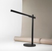 Immagine di Lampada Nera da Scrivania Design Moderno Led Orientabile Dimmer 3 Step Ruler Perenz 6646 N