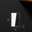 Immagine di Applique Cornice Rettangolare Oro Led CCT Luce Indiretta Selezionabile