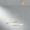 Immagine di Lampadario Oro Design Curvato Led CCT 38w Luce Selezionabile